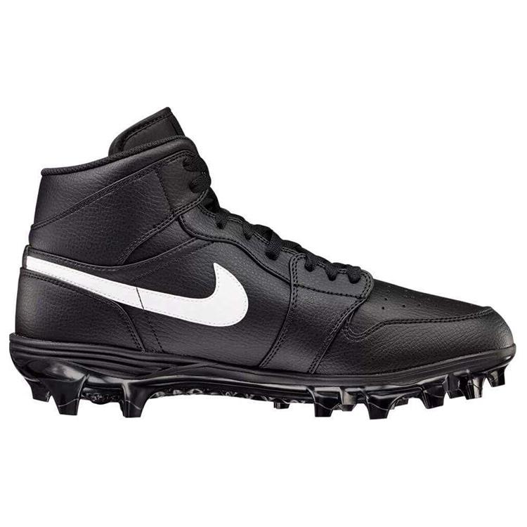 Jordan 1 Шиповка Mid Td Черно-белая FJ6805-001