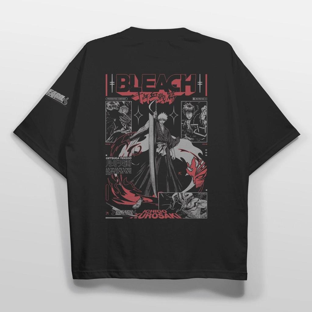 Футболка с принтом аниме Bleach, Куросаки Ичиго, Унисекс футболка с аниме, футболка аниме