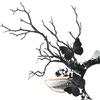 Резиновый головной убор «Бабочка и Олень» для Хэллоуина, тематических вечеринок в темном стиле, готических аксессуаров для волос