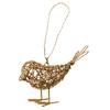 OM Ornament Iron Wire Bird A