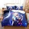 Game Genshin Impact Kamisato Ayaka Bedding Set Single Twin Full Queen King Size Bed Set Aldult Kid Bedroom Duvetcover Sets