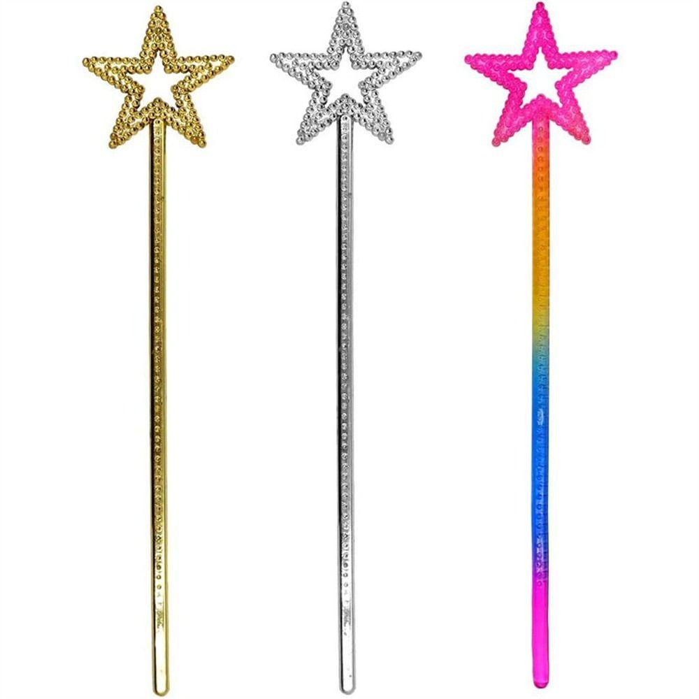 Golden Silver Princess Sticks Role-playing Star Wand Cosplay Props Fairy Wand Girls Costume