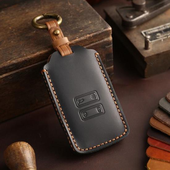 Car Key Genuine Leather Key Case For Renault Duster Dacia HM Jogger Sandero