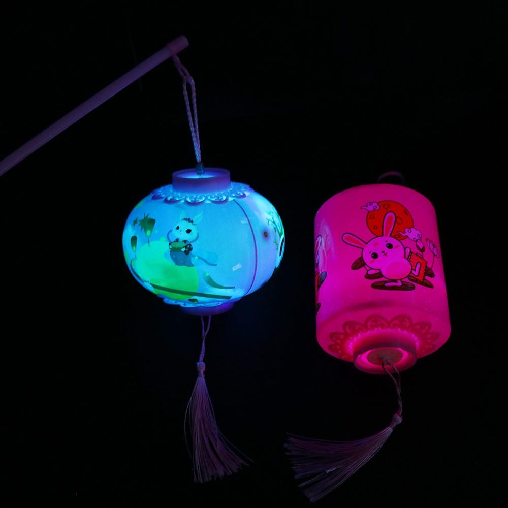 Подвесной круглый цилиндрический подарок на вечеринку для детей, детские игрушки, лампа середины осени, праздничные фонарики, светодиодные фонарики