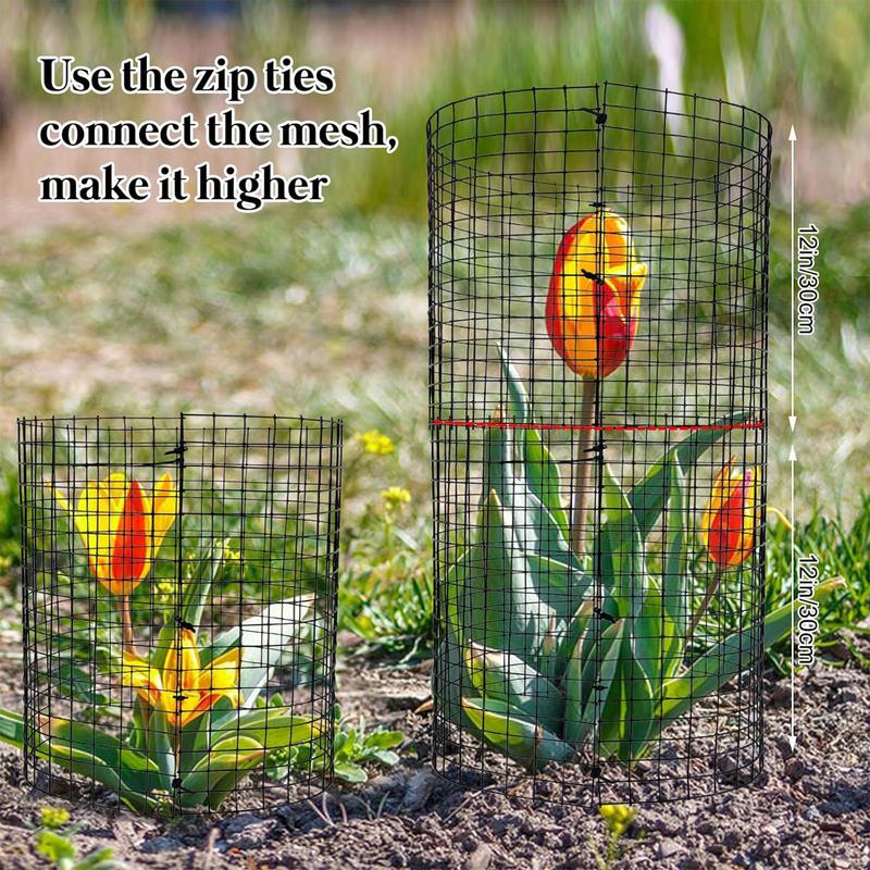 Large Wire Plant Protectors Wire Plant Cages Mesh Plant Cage Chicken Protect Plants Garden Shrubs and Vegetables from Animals