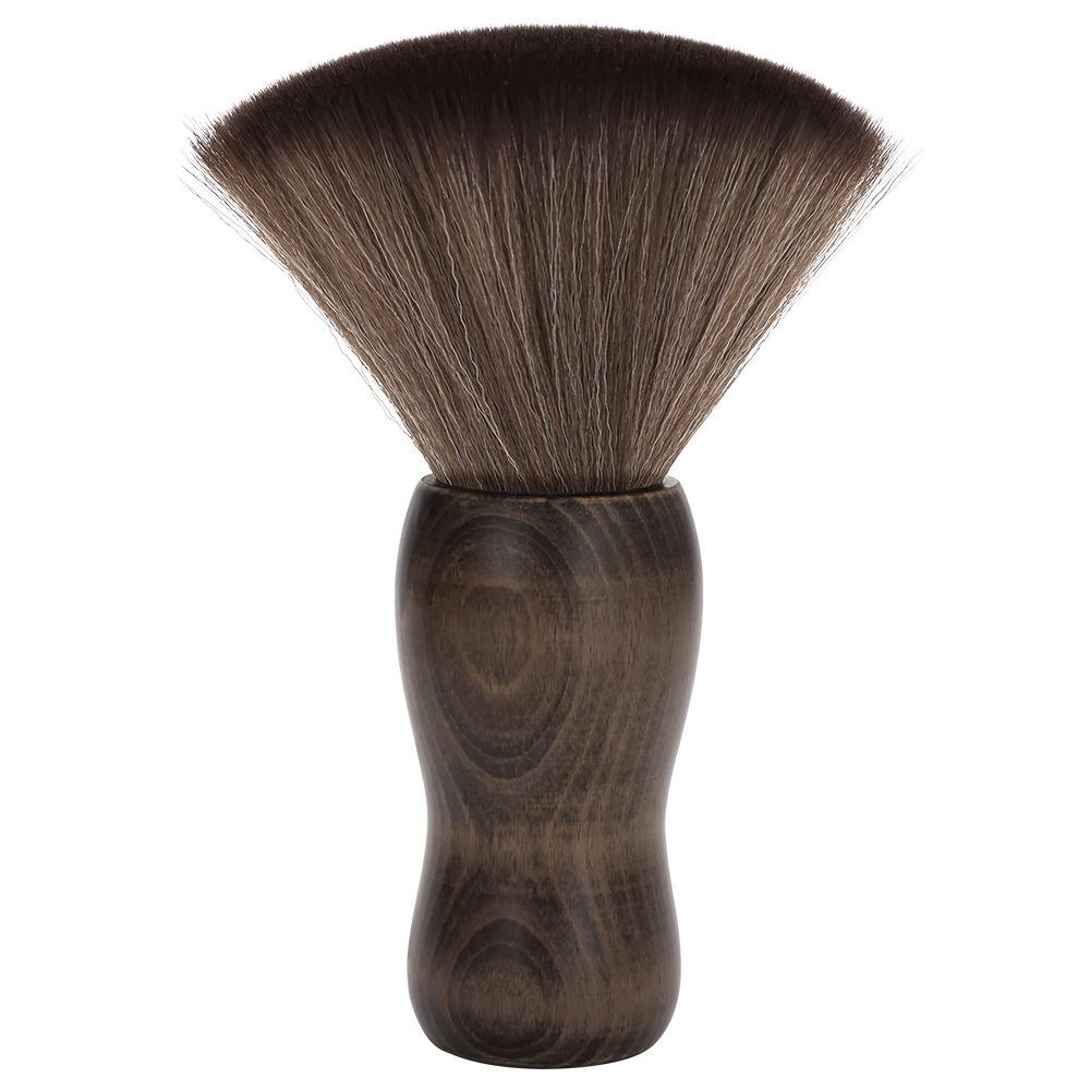 Wooden Handle Salon Brush Soft Brush Hair Cleaning Brush Fashion Barber Brush Home Use
