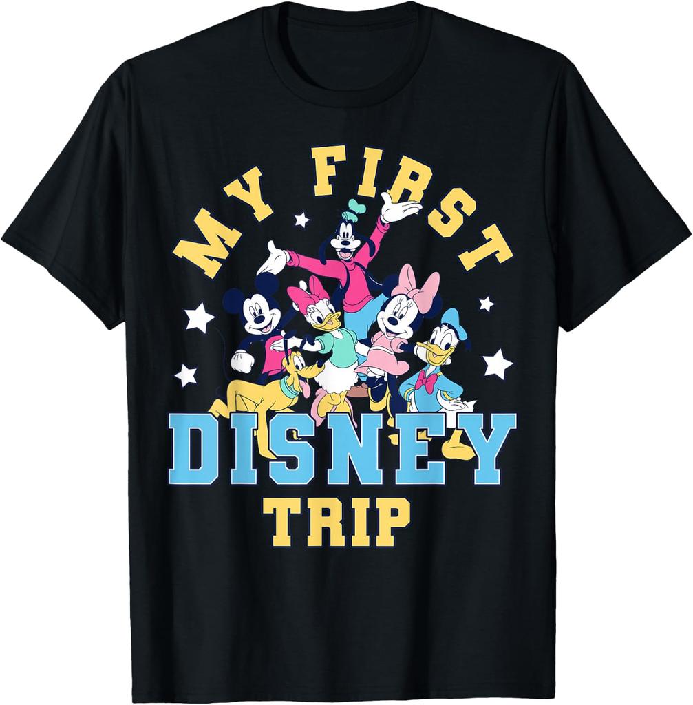 Disney Mickey and Friends My First Disney Trip Goofy Pluto T-Shirt