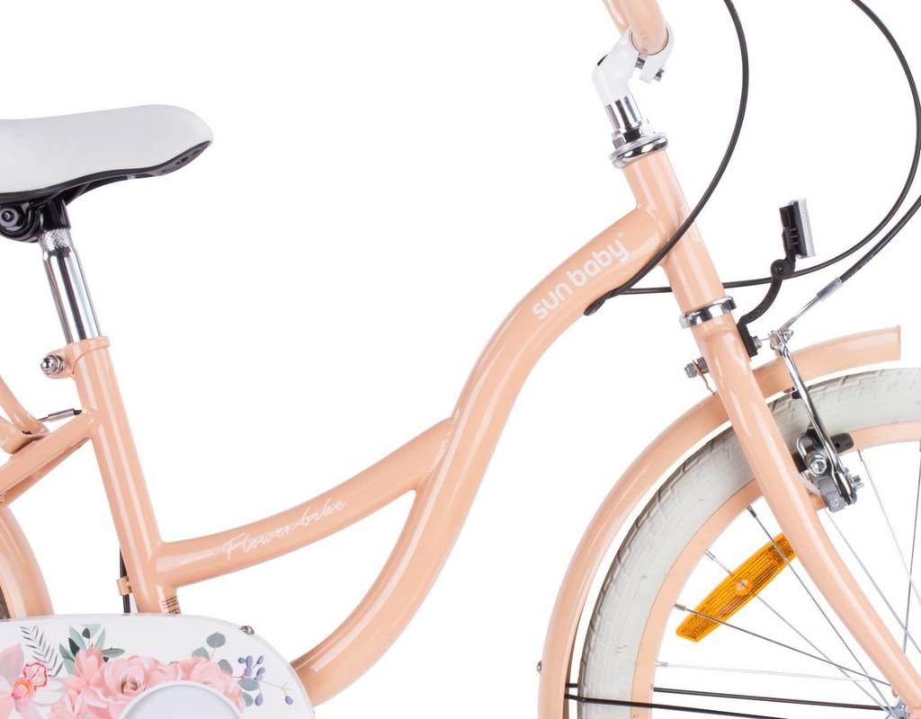 Велосипед 20 дюймов Для Девочки Детский Shimano 6 Скоростей Flower Bike Абрикосовый Sun Baby
