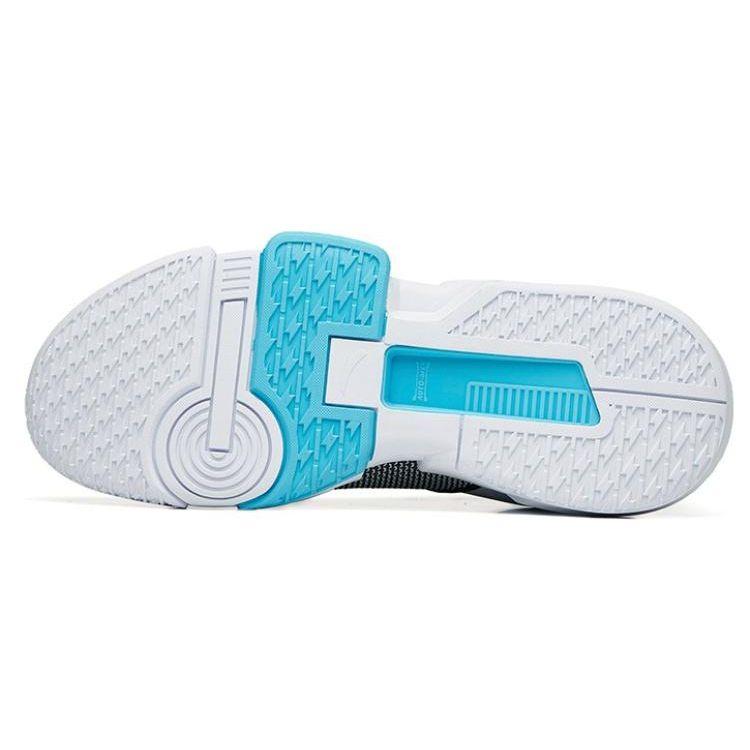 Anta Легкие прочные низкие баскетбольные кроссовки TD мужские кроссовки черные синие белые 112221618-1