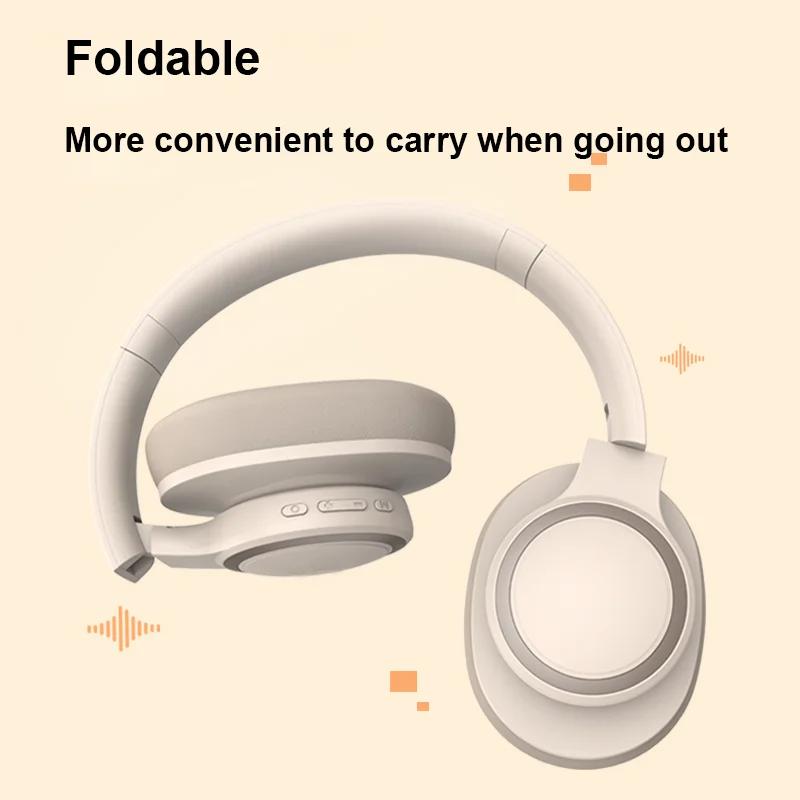 Наушники с активным шумоподавлением Беспроводные гарнитуры Bluetooth Активное шумоподавление с микрофоном Наушники для музыки Игровые спортивные наушники Складные P3960