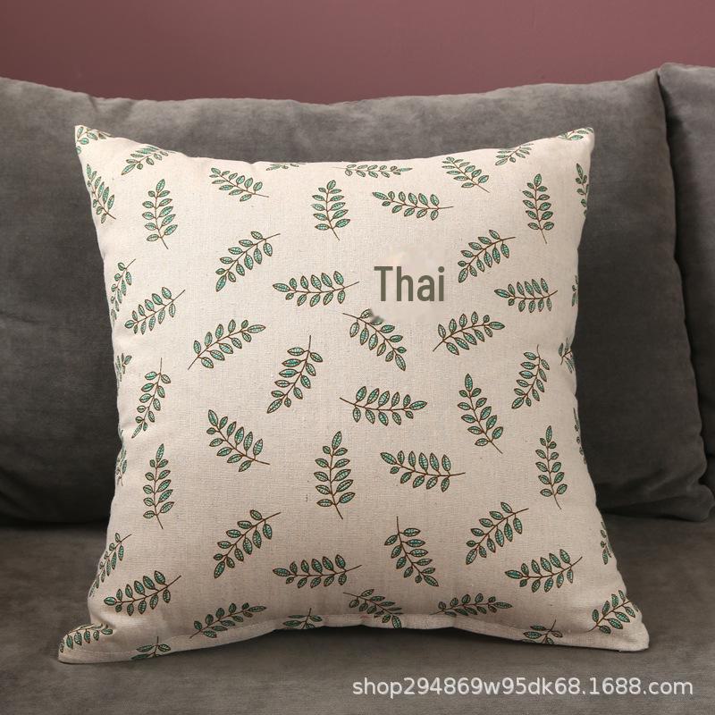 Льняная наволочка в скандинавском стиле с логотипом для дома и дивана