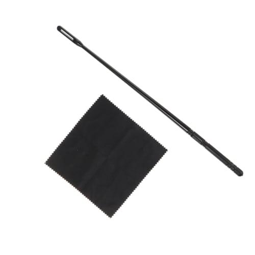 Yardwe 1 Set Long Whistle Cleaning Rod Piccolo Cleaning Rod and Cloth Kit