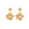 Geometric Dot Cutout Alloy Earrings Women Gold Fashion Minimalist Statement Jewelry 2025