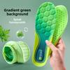 High Elastic Shock Absorption Gel Insole - Breathable and Odor Resistant Insole, Ergonomic Arch Support and Hexagonal Cushioning  Insole,
