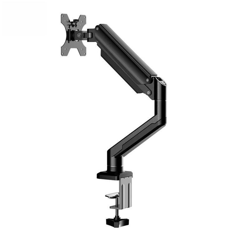 Подставка для монитора из алюминиевого сплава: 10 кг, 32-дюймовый пневматический рычаг для одного экрана с телескопическим вращением и подъемом