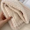 Soft Cross Scarf Thickened Winter Scarves Elegant Knitted Neckerchief  Outdoor