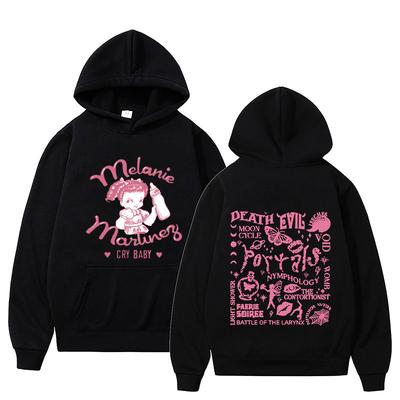 Толстовка Melanie Martinez Cry Baby для мужчин Винтажные толстовки с капюшоном Уличная одежда Графические толстовки Флисовая уличная одежда