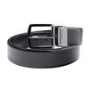 EMPORIO ARMANI Reversible Wide Stringer System Compatible Leather Y4S576 Y748I 88044 Men's 3.5cm Belt, Black, [Used]