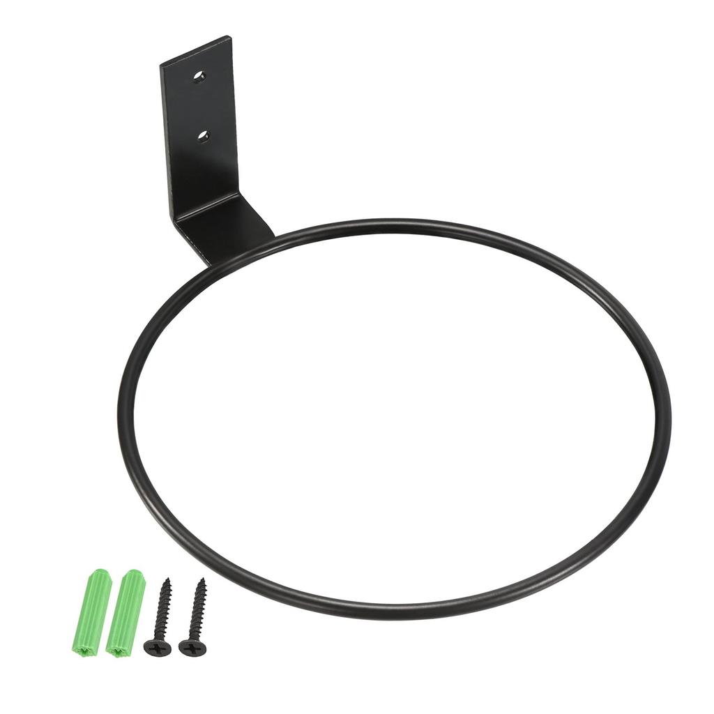 Modern Iron Wall Mounted Plant Holder Stand Elegant Flower Pots Rings Planter Hanger for Indoor Outdoor Balcony Use