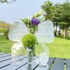 Clear Acrylic Butterfly Frame Vases Unique Art Flower Holder Container for Home Office Wedding Centerpieces Decors Gift
