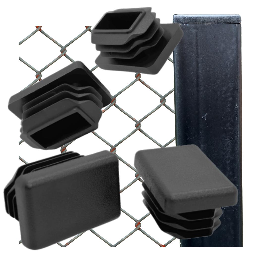 Internal cap for profile post roof 40x20 50 PCS BLACK