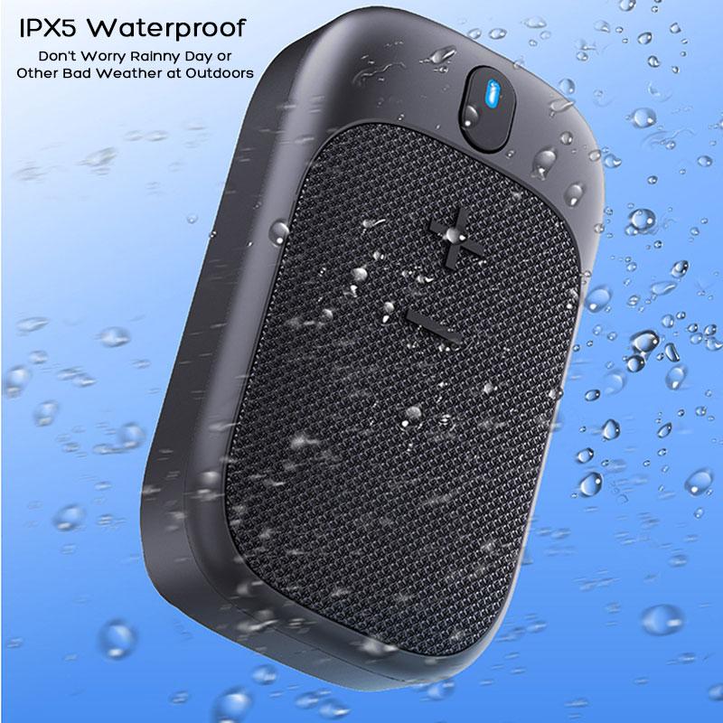 Портативный носимый рюкзак-ошейник с пристегивающимся беспроводным динамиком Bluetooth и встроенным микрофоном для пеших прогулок, бега, верховой езды и т. д.