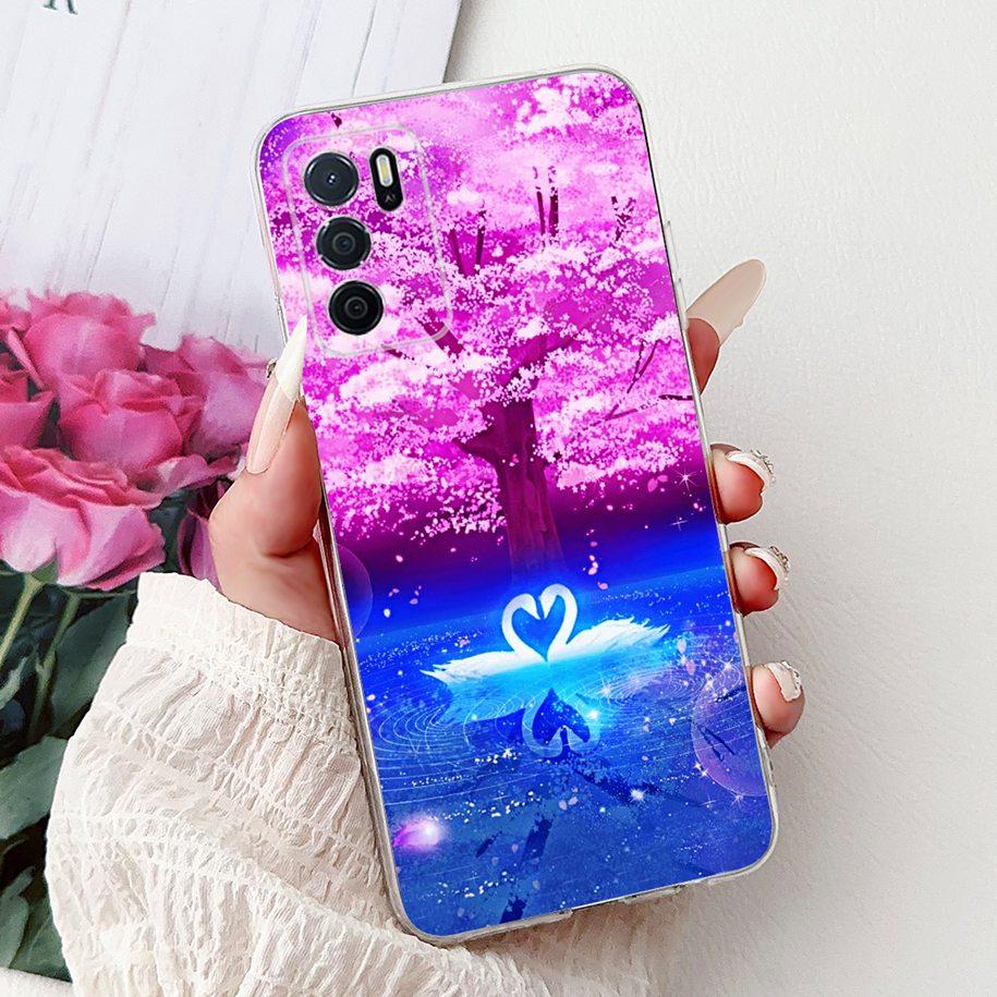 Чехол для Oppo A16 A16s CPH2269 CPH2275 CPH2271 A 16, ТПУ Чехол, Модный Цветок, Мягкий Funda Для OPPO A54s CPH2273 Чехол для Телефона OppoA16