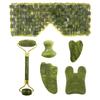 Natural Xiuyu Jade Massager Eye Mask And Roller Gua Sha Set Gouache Scraper Facial Lifting Anti-Aging Massage Beauty Care Tools