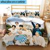 3PCS K-pop Stars In Urban Vibes 3pcs Bedding,Including 3PCS Duvet Cover And 2pcs Pillowcases Perfect for Christmas,Ideal for Bedroom, Dormitory