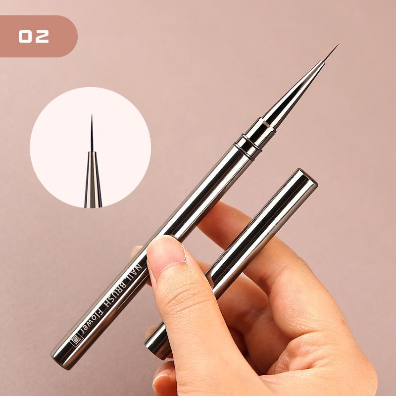 1 шт., кисть для дизайна ногтей, кисть для рисования в полоску, кисть для рисования, УФ-гель, наращивание, ручка для рисования, ручка для маникюра «сделай сам», инструмент для маникюра