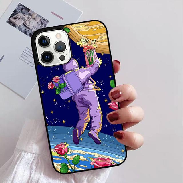 Чехол для телефона с изображением космического астронавта для iPhone 11 12 13 14 Pro Max mini XR XS SE 2020 6 7 8 Plus Samsung S21 S22 Coque Funda