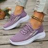 Women's Shoes 2024 New Mesh Women's Vulcanize Shoes Breathable Women Sneakers Mixed Colors Low Heel Lace Up Women's Casual Shoes