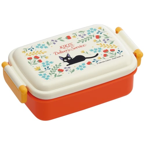 Skater Children's Bento Box, 1 Tier, 450ml, Fluffy Dome Shape, Antibacterial, Kids Lunch, Made In Japan, Ghibli Kiki's Delivery Service, Jiji Botanica