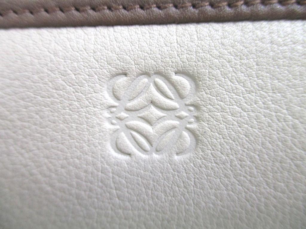 Оригинальный кошелек для монет LOEWE бежевого цвета хаки из кожи золотого цвета с круглой молнией #a545, восстановленный