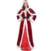 Длинное платье Christmas Queen размера Plus: Костюм для вечеринки и выступления в честь окончания года (M-XXL)