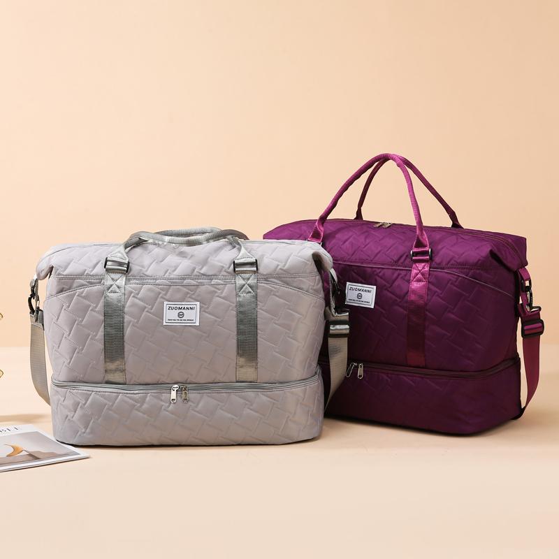 Large Capacity Travel Bag Women's Short-distance Outgoing Luggage Bag Storage Bag Dry And Wet Separate Sports Fitness Handbag