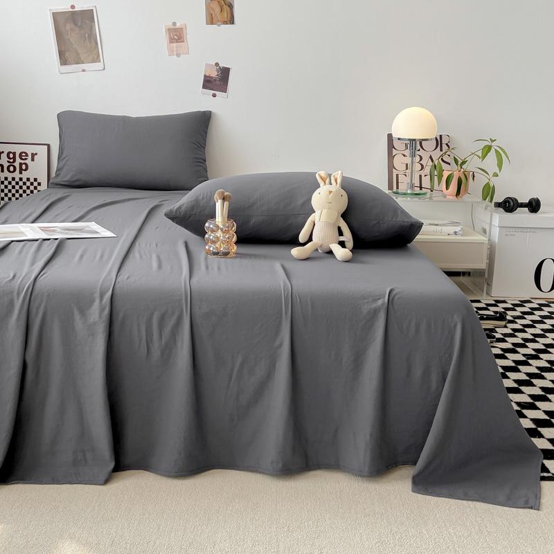 Однотонная простыня Мягкая плоская простыня Домашнее постельное белье sabanas para cama Взрослые Детская комната Простыни (Нет наволочки)