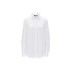 Polo Solid Fit Single-Breasted Point Collar Long Sleeve Shirt Women Shirts White 200782777-001