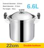 Stainless Steel Large Capacity Deep Soup Pot Thickened Extra High Pot Induction Cooker Universal Porridge Stew Pot Pots and Pans