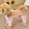 Warm Elastic Pet Jumpsuit Windproof Dog Fleece Pajamas Pet Four Legged Pants  Small Medium Dogs