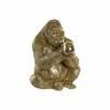Decorative Figurine - Gorilla - Golden Resin - 33 X 33 X 43 Cm - Modern