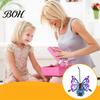 Automatic Night Lighting for Backyard Solar Beetle Butterfly Flamingo Garden Light, Metal Outdoor Yard Hanging Decor, IP65 Landscaping Decor
