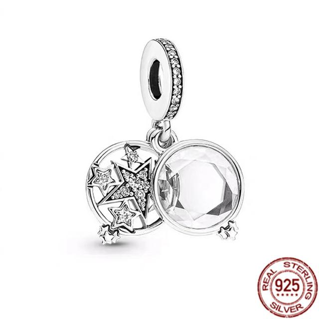 Подвеска с несколькими узорами подходит для браслета/ожерелья из стерлингового серебра 925 пробы, подвеска из бисера, ювелирные изделия для мамы, фестиваля