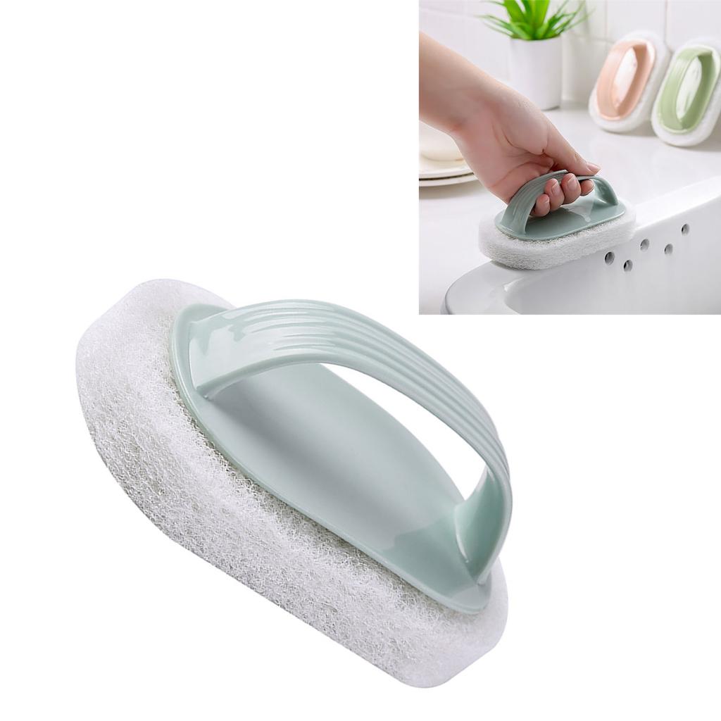 Щетка для мытья ванны, эффективная с Т-образной ручкой, губка для ванны, скруббер для кухни, ванной комнаты, плитка