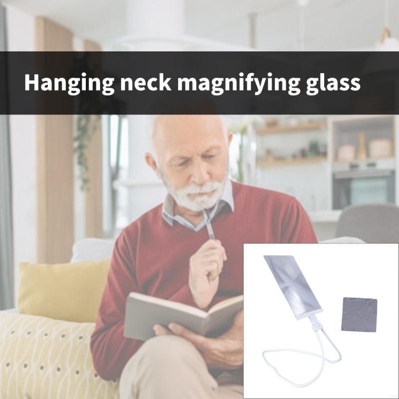 Lightweight Neck Wear Magnifier with Adjustable Gooseneck for Enhances Reading Repair Tasks Books Newspapers Fine Detail A0KF