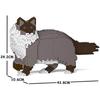 Кошка Рэгдолл 02SM03 Кошка Пластиковые Строительные Блоки для Творческого Конструирования и Обучающей Игры Идеально для Возраста 14+ Увлекательное STEM