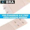 X-BRA Bra Extender Extension 1-2 Hooks Black White Beige [6 Pieces]