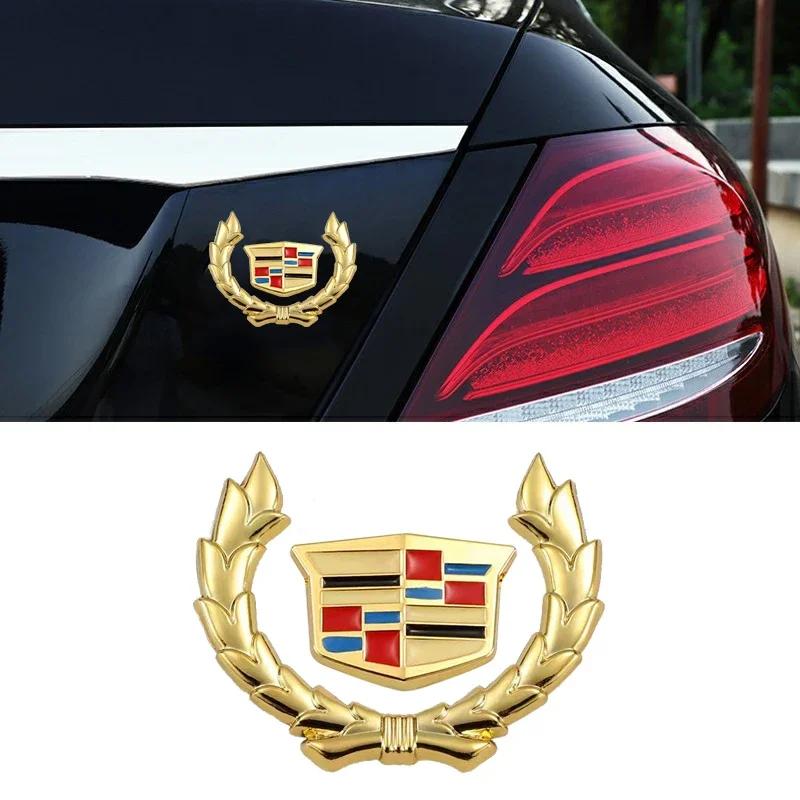Metal for Cadillac Escalade ATS BLS CTS CT4 CT5 CT6 EXT STS SLS SLR SRX XLR Car Sticker Window Side Emblem Rear Trunk Badge ptwrl77