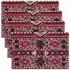 Western Decor Placemats Set of 4 Boho Exotic Leopard Print Table Mats Placemat 12"x18" Kids Kitchen Bohemian Wild West Cowboy Placemats