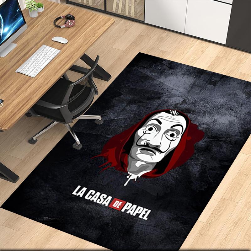 La Casa De Papel Printed Carpetrugfor Office Chair Living Room Bedroom Kitchen Room Decor Gifts